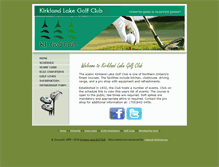 Tablet Screenshot of klgolfclub.com